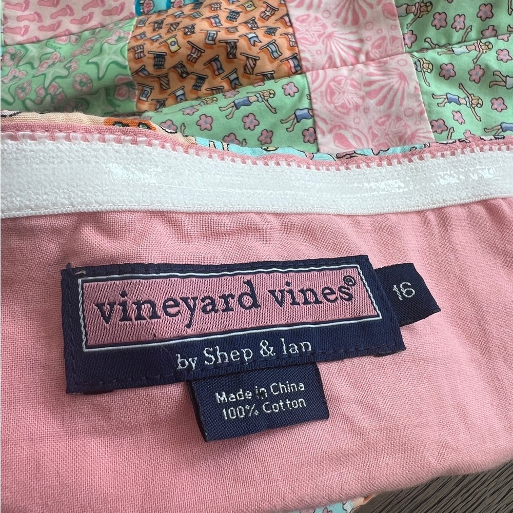 Vineyard Vines Colorful Patchwork Halter Top Size… - image 6